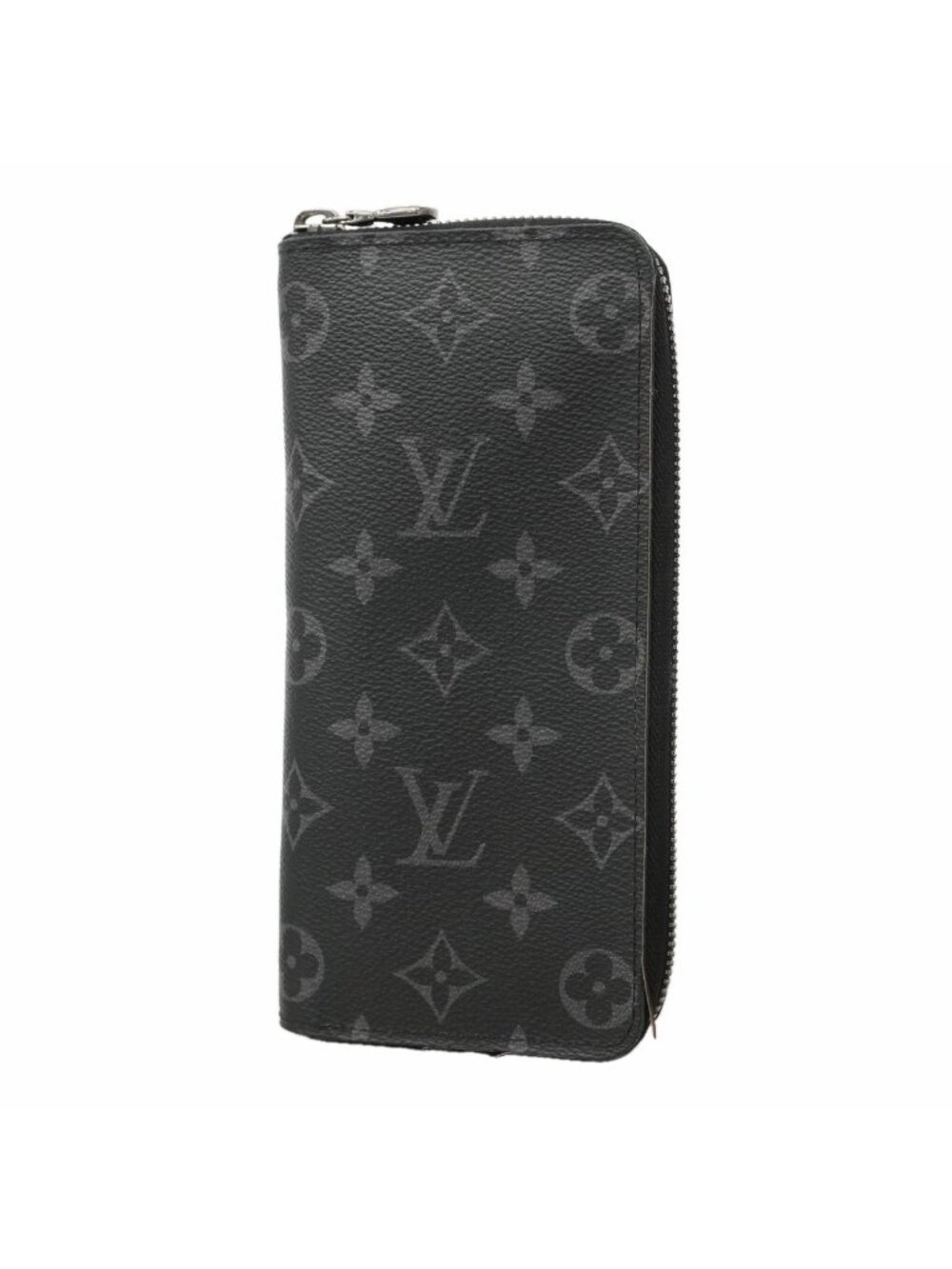Louis Vuitton Wallet Monogram Eclipse Zippy Vertical Black